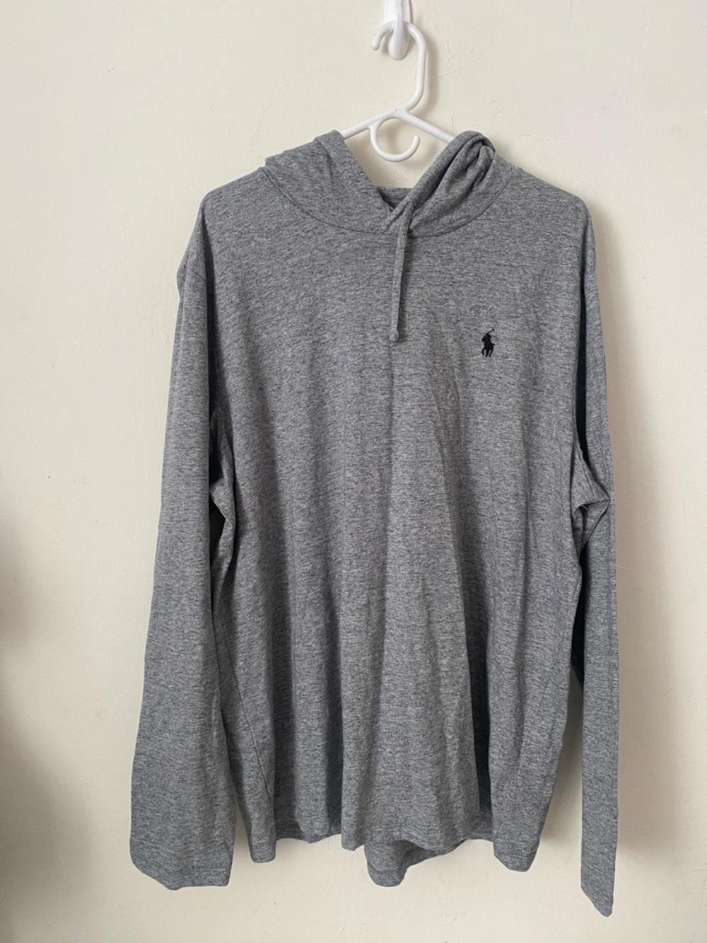 Polo by Ralph Lauren Heather Gray Hooded Long-Sleeve Pullover